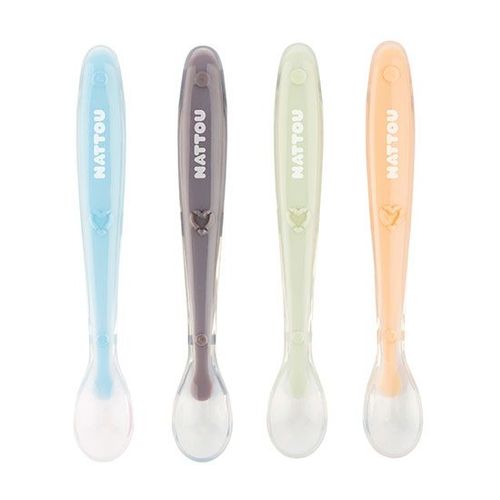 Set De 4 Cuillères En Silicone - Nattou