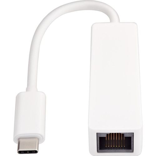 V7 - Adaptateur réseau - USB-C - Gigabit Ethernet x 1 - blanc