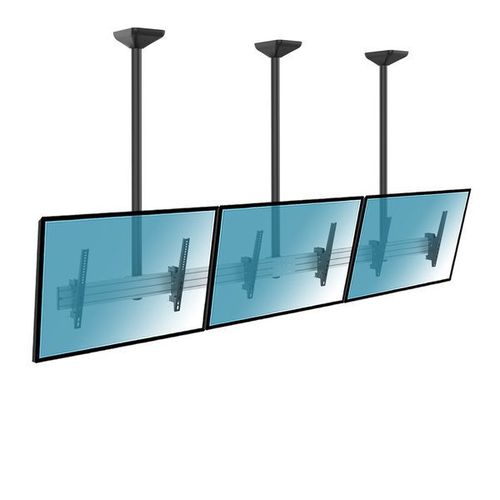 Support plafond menu board 3 écrans 50''-55'' - Hauteur 150cm