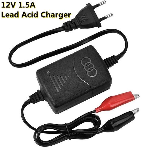 Chargeur Intelligent De Moto Avec Indicateur Led,Scooter Électrique,Pulvérisateur,Vélo Électrique,Batterie Au Plomb,7ah,10ah,12ah,12v,1,5 A - Type Eu Charger 12v