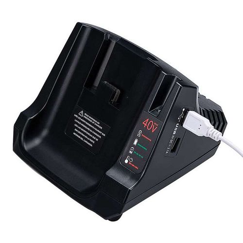 Chargeur rapide USB pour batterie Black & Decker,LCS36,LCS40,LBXR36,LBX36,LBXR2036,LBX2040,36V,40V,Max Lithium Ion,Touriste - Type EU