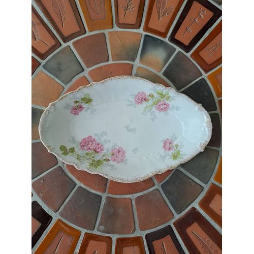 Ravier / Plat De Service. Porcelaine Limoges. Art Nouveau. Estampillé.