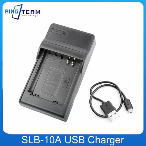 SLB-10A SLB10A SLB-11A Caméra Batterie USB Chargeur pour Samsung EX2F WB150F WB250F WB350F WB750 WB800F WB500 WB550 HZ10 pour NB-11L