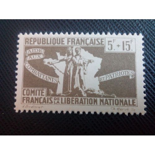 Timbre Colonies Françaises Yt 4 Pour Aider Les Combattants. Libération 1943 ( 050305 )