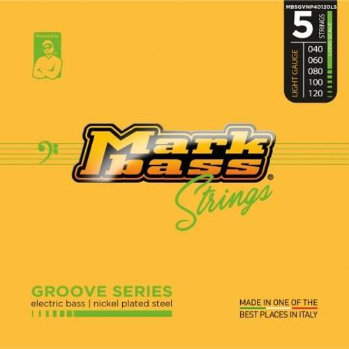 Markbass Mb5gvnp40120ls - Jeu 5 Cordes Groove Series Basse Électrique - Nickel Plated Steel 40-120