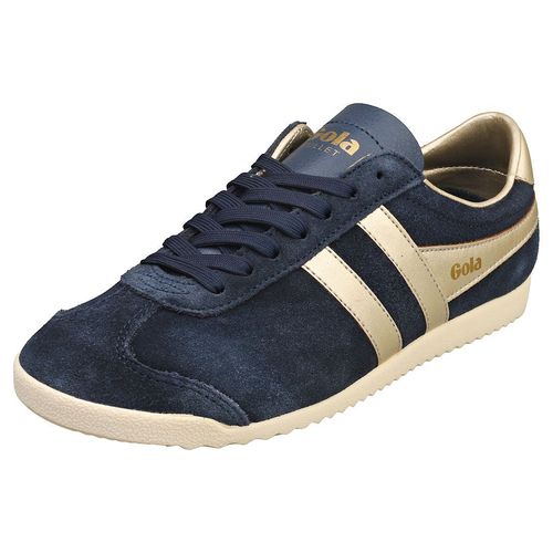 Chaussures Gola Bullet Pearl - Baskets Femme En Suédé Navy Gold - 42