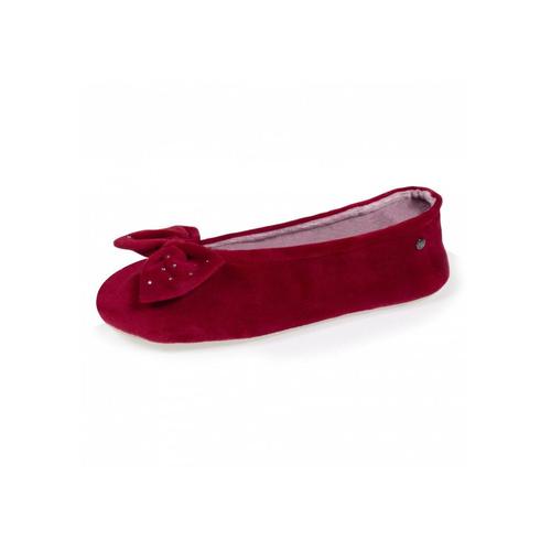 Isotoner Femme Chausson Bordeaux