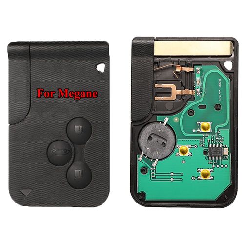 Jingyuqin Carte Intelligente À Distance 5 Pièces,3 Boutons,433mhz Id46 Pcf7947,Petite Lame,Carte À Distance Pour Renault Megane Scenic Grand - Type Black Btn For Megane