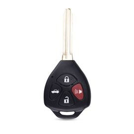 Dandkey-Coque De Clé De Voiture À 2 Boutons Pour Toyota Cortrustrav4,Camry,Prado,Crown,Avalon,Télécommande,Étui,Clé Vierge,Lame Toy43 - Type 3 Plus Buttons
