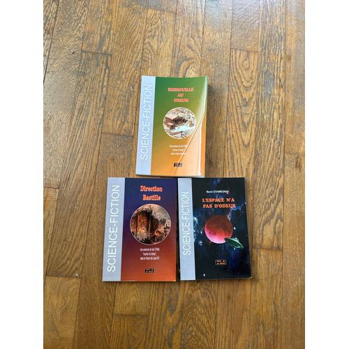 Lot De 3 Livres De Science Fiction Par Rene Stamegna L'espace N4a Pas D'odeur Direction Bastille Et Embrouille Au Forum