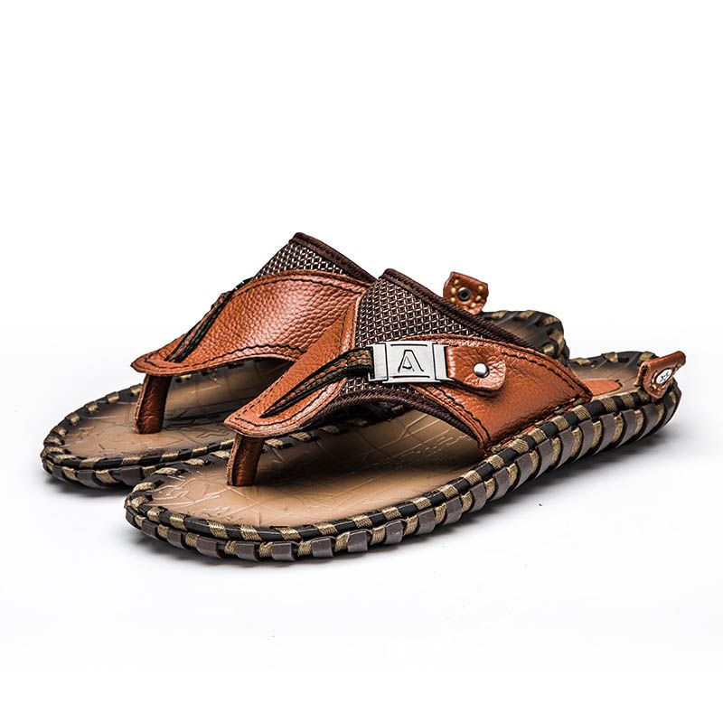Chaussures En Cuir Vritable Faites  La Main Pour Hommes,Ch... - 2