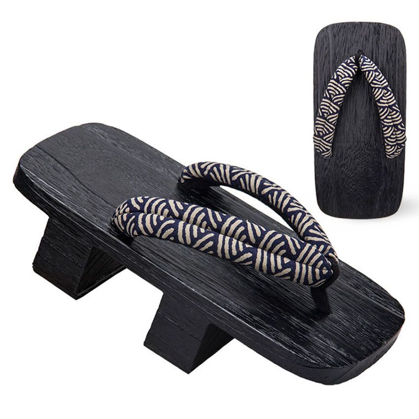 Pantoufles Geta Pour Hommes,Sabots En Bois Financirement Ja... - 4