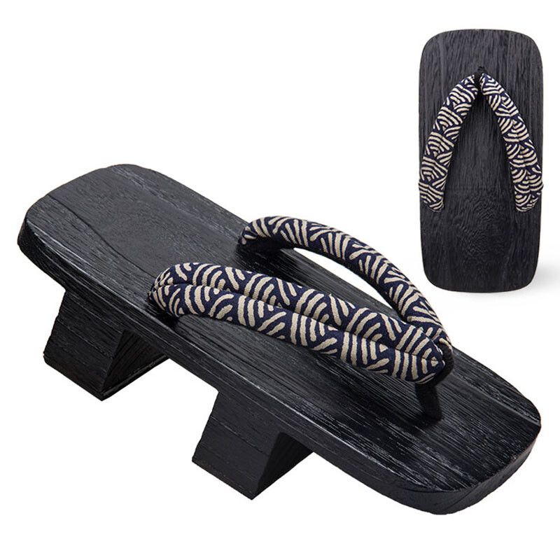 Pantoufles Geta Pour Hommes,Sabots En Bois Financirement Ja...