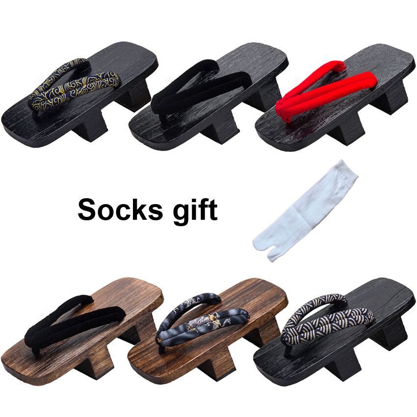 Pantoufles Geta Pour Hommes,Sabots En Bois Financirement Ja... - 2