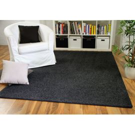 Snapstyle Cottage - Tapis De Couloir À Pile Haute Anthracite 200x200 Cm