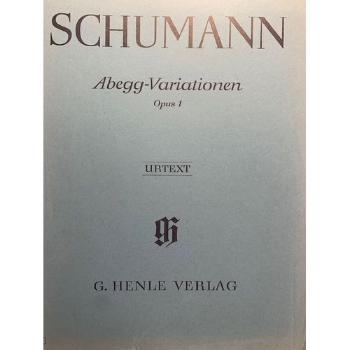 Schumann, Variations Abegg, Chez Henle