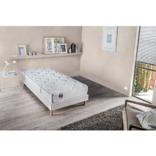 Confort Design Ensemble Matelas Sommier 90 X 190 - Latex - 16 Cm - Equilibré