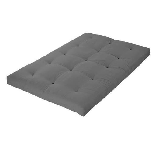 Matelas 160 X 200 - Futon - 15 Cm - Ferme Et Equilibré - Gris Clair