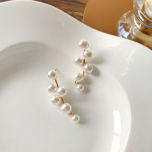 Longues Boucles D'oreilles Avec Pendentif En Perle Pour Femmes, Bijoux De Mariage, Tendance, 2021