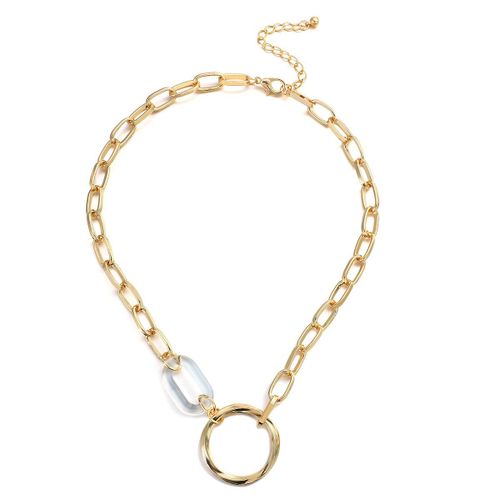 Collier Ras Du Cou En Chaîne Métallique Pour Femmes, Breloque De Mariage En Acrylique Transparent, Pendentif, Bijoux, Nouvelle Mode, 2021