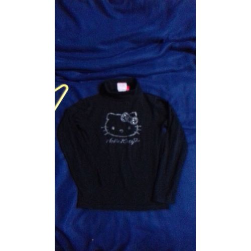 Sous Pull Noir Hello Kitty 10 Ans