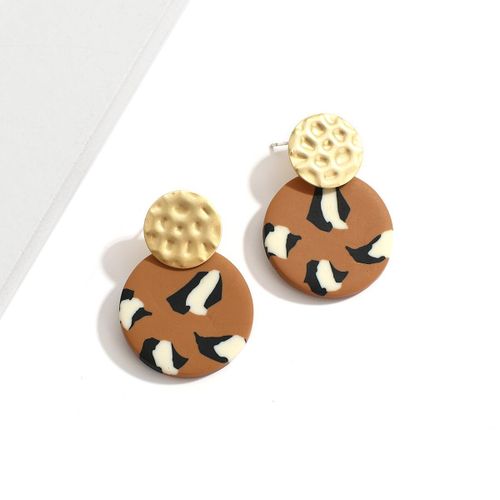Boucles D'oreilles En Forme De Léopard Coréen Pour Femmes, Plusieurs Modèles, Marron, Géométrique, Goutte D'eau, Vintage, Tendance 2021, Bijoux À La Mode, Nouvelle Collection