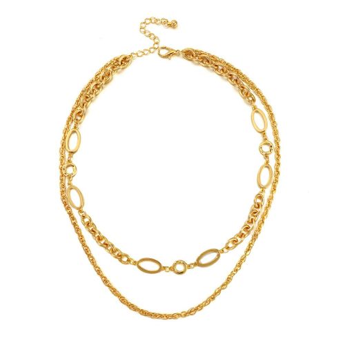 Collier En Métal Pour Hommes Et Femmes, Style Punk, Vintage, Basique, Gourmette Cubaine, Chaîne Ras Du Cou, Épais, Couleur Or Et Argent