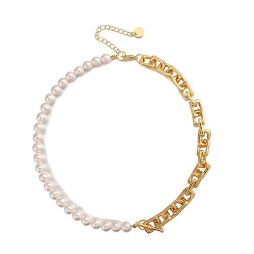 Collier Avec Chaîne En Métal Pour Femmes, Vintage, Avec Fermoir À Bascule, Style Punk Géométrique, Bijoux Épais, 2021
