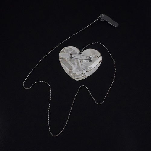 Broche Longue Chaîne En Métal, Style Punk, C¿Ur Carré, Géométrique, Pince De Col De Chemise, Broche De Style De Rue, Costume, Épingle De Revers, Bijoux