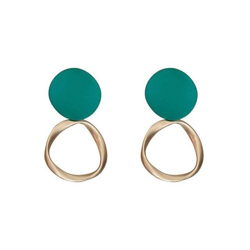 Boucles D'oreilles Géométriques Vertes En Résine Acrylique, Élégantes, Pendentif Irrégulier, Bijoux Pour Femmes, 2021