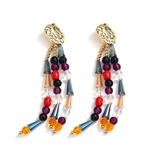 Boucles D&#39oreilles Pampilles Colorées En Résine Acrylique Pour Femmes, Longues, Style Bohémien Exagéré, Pendentif, Bijoux, 2021