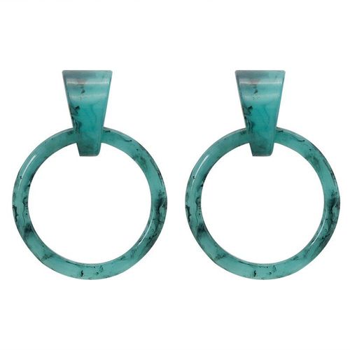 Boucles D'oreilles Rondes En Acrylique Exagérées Pour Femmes, Pendentif En Résine Colorée Géométrique, Bijoux De Fête