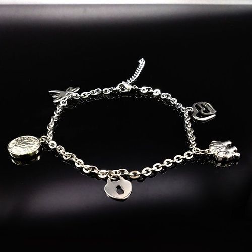 Bracelets De Cheville Porte-Bonheur En Acier Inoxydable, Bijoux Turcs Pour Femmes, Sandales Pieds Nus, Chaîne De Cheville, A17385