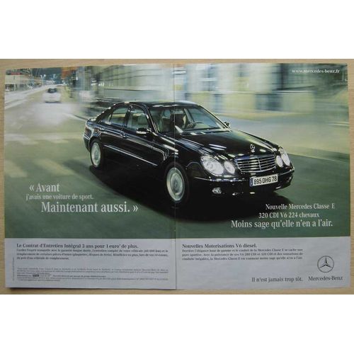 Publicité Papier - Voiture Mercedes Classe E, 320 C D I De 2005