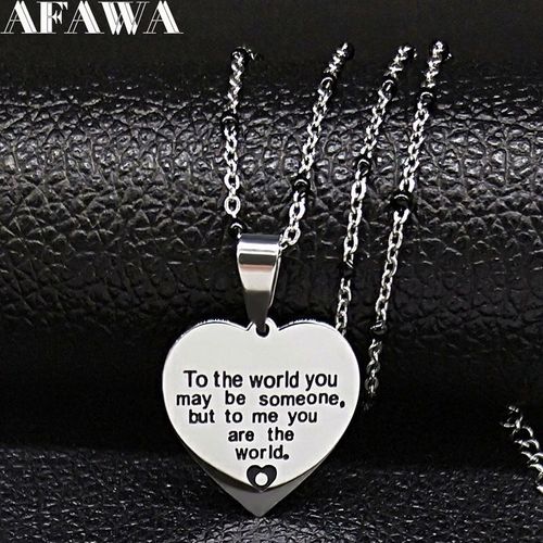 Chaîne En Acier Inoxydable Pour Femmes, En Émail Noir, Couleur Argent, Bijoux Pendentifs, N1837s01