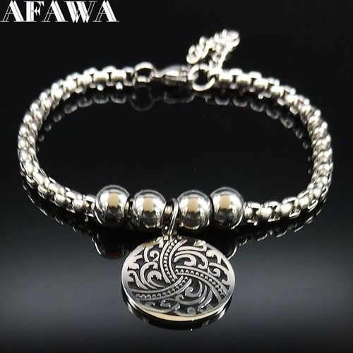 Bracelets À Breloques En Acier Inoxydable Pour Femmes, Perle Argentée, À La Mode, Meilleur Ami, B18357, 2021