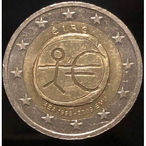 Pièce De 2 Euros Rare Éire Aea 1999-2009 Emu (Collection)