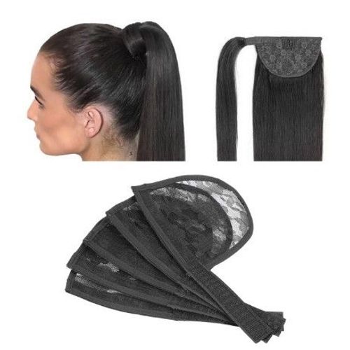 Filet De Base En Dentelle Pour Extensions Cheveux, 1 Pièce, Pour La Fabrication De Queue De Cheval, Filet De Tissage, Bonnets De Perruque, Extension De Queue De Cheval, Accessoires Pour Cheveux Clip