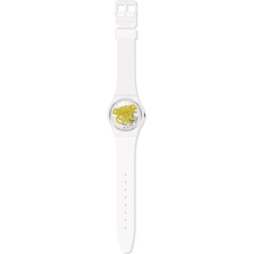 Swatch Les Originales So31w105 Time To Yellow Small Montre