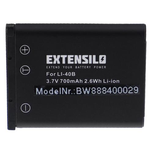 EXTENSILO Batterie compatible avec Nikon Coolpix S5100, S510, S570, S60, S80, S600, S700 appareil photo, reflex numérique (700mAh, 3,7V, Li-ion)