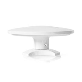 Antenne HDTV d'Extérieur 0 - 50 km Gain de 46 dB FM/VHF/UHF Blanche