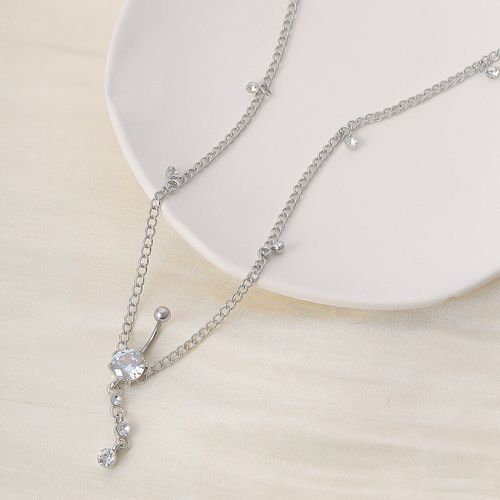 Piercing De Nombril En Cristal Pour Femmes, Accessoires Sexy, Punk, Strass, Nombril, Plage, Été, Bijoux Pour Le Corps