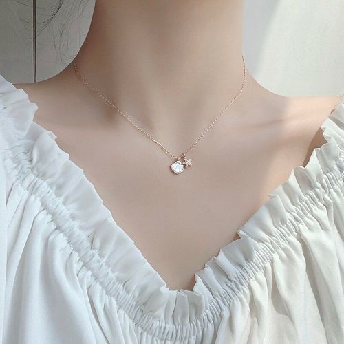 Collier Ras Du Cou En Argent Sterling 925 Pour Femmes, Bijoux D'été En Zircon Avec Coquillage D'étoile De Mer