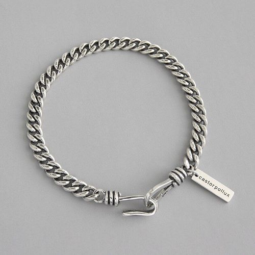 Anenjery Lune Étoile Imitationn Perle Bracelet À Breloques 925 Argent Sterling Dégradé Pierre De Lune Zircon Bracelet Pour Les Femmes S-B304