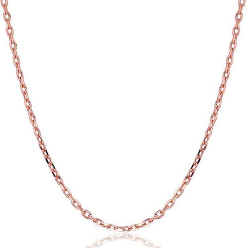 Collier À Maillons En Forme De O, Argent Sterling 925, Or Rose, 45cm, Pour La Fabrication De Bijoux, Vente En Gros, S-N11