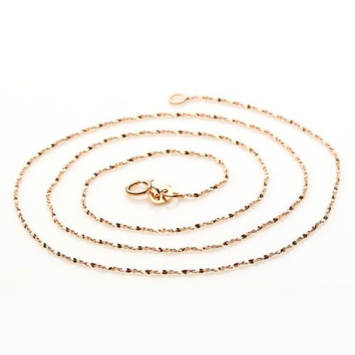 Collier Chaîne À Maillons En Argent Sterling 925, Or Rose, 45cm, Pour Pendentif À Faire Soi-Même, Livraison Directe S-N10