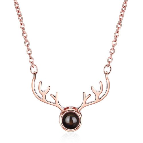Collier Avec Pendentif En Argent Sterling 925 Pour Femme, Bijoux, Cadeaux De Noël, Projection De Bois, Tendance, S-N411