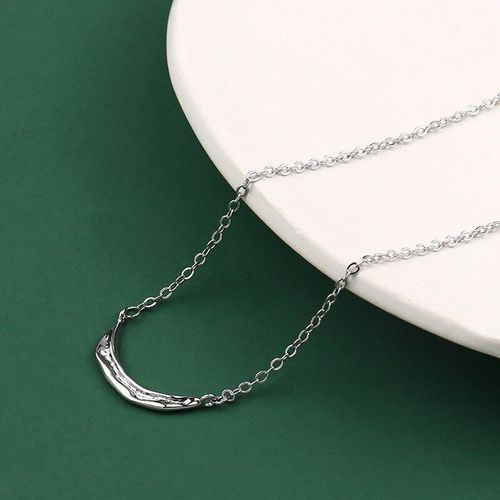 Collier À Courbe Irrégulière En Argent Sterling 925, Pour Femmes Et Hommes, Collier À Breloques En Métal Doré, Bijoux Français, 2021