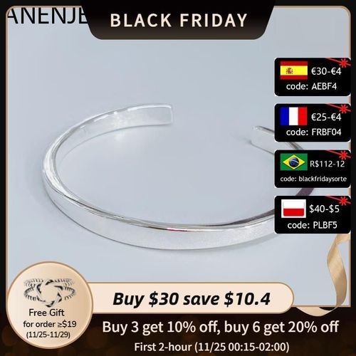 Anenjery Lune Étoile Imitationn Perle Bracelet À Breloques 925 Argent Sterling Dégradé Pierre De Lune Zircon Bracelet Pour Les Femmes S-B304
