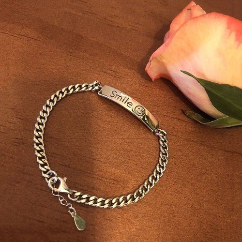 Anenjery Lune Étoile Imitationn Perle Bracelet À Breloques 925 Argent Sterling Dégradé Pierre De Lune Zircon Bracelet Pour Les Femmes S-B304
